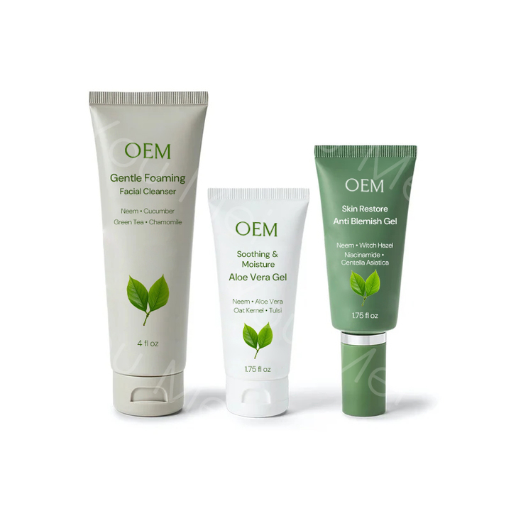 ชาเขียว ครีมบํารุงผิวหน้า ชุดแพ็คเกจ เจลล้างผิวหน้า นิอาซินามิด เซรั่มสําหรับผิวไขมัน