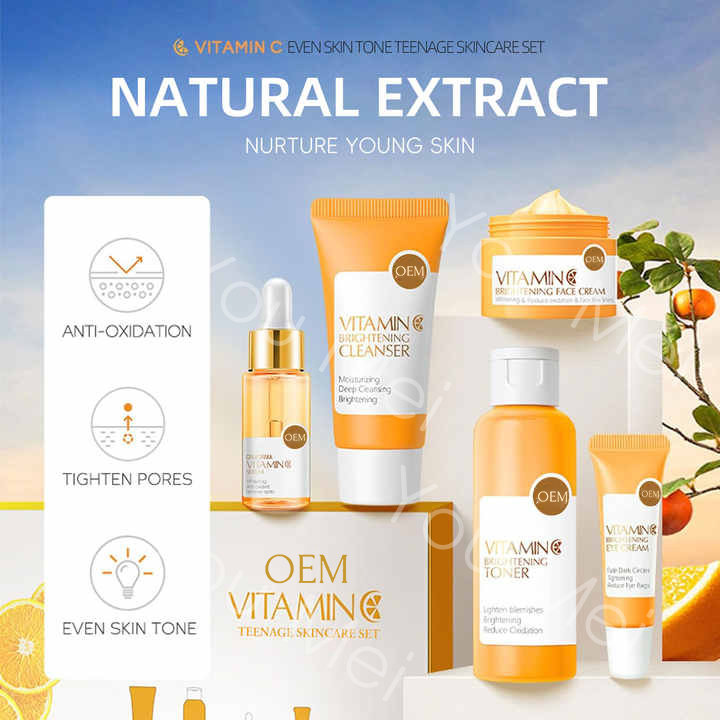 Produtos de Cuidados com a Pele com Vitamina C Hidratante Natural para Clareamento e Antienvelhecimento 100ML