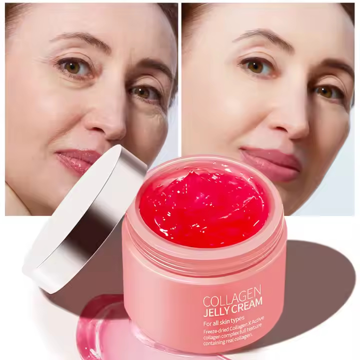 OEM ODM moisturizing jelly face cream facial mask organic collagen customized vitamin c facial essence face cream