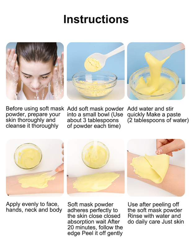 OEM ODM can customize the label Anti aging whitening jelly facial mask Collagen herbal ingredients Deep cleaning, oil control, moisturizing