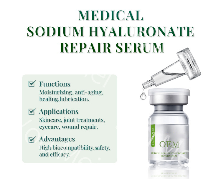 OEM ODM Strong Hydrating Moisturizing Serum Small Bottle Hyaluronic Acid Acne Treatment Skin Serum