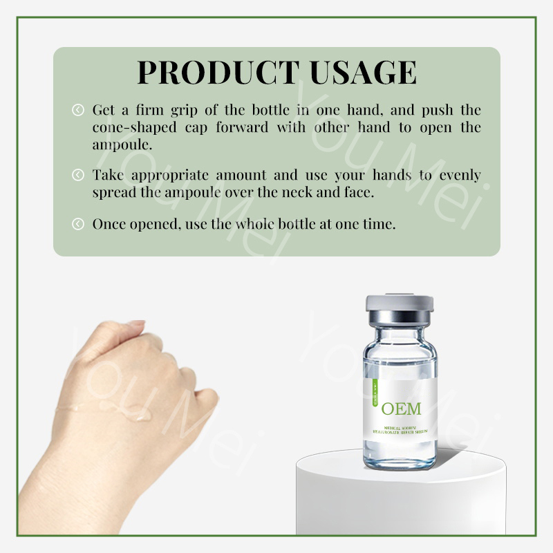 OEM ODM Strong Hydrating Moisturizing Serum Small Bottle Hyaluronic Acid Acne Treatment Skin Serum