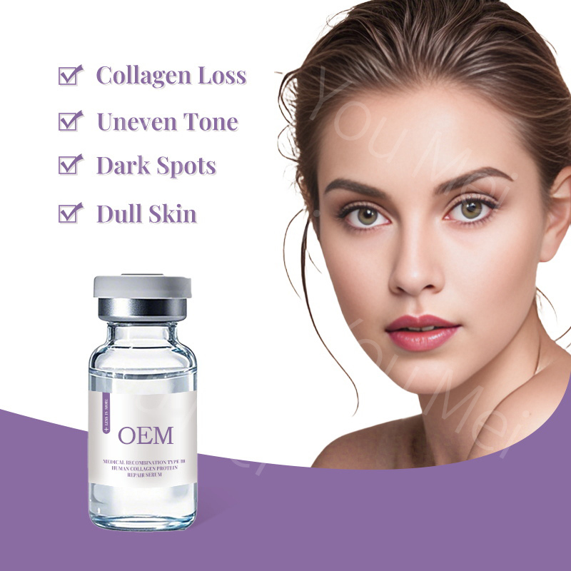 OEM ODM Organic Customized Hydrating Anti-Aging Serum Mini Bottles Skin Collage Serum Wrinkle Reduction Firming Spot Lightening Whitening Essence