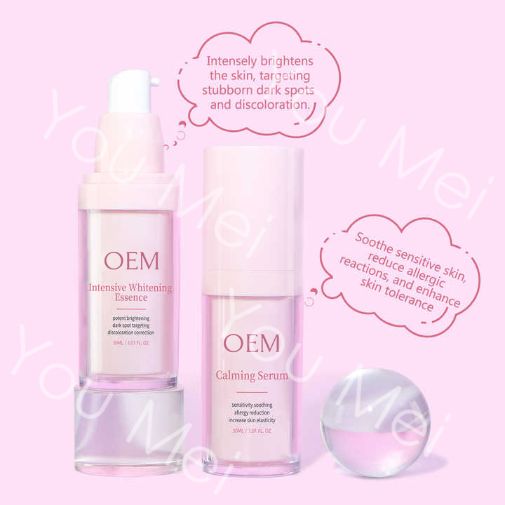 Pink Facial Skincare Set Sunscreen Cream SPF 60+PA+++For Sensitive Skin Sunburn Whitening