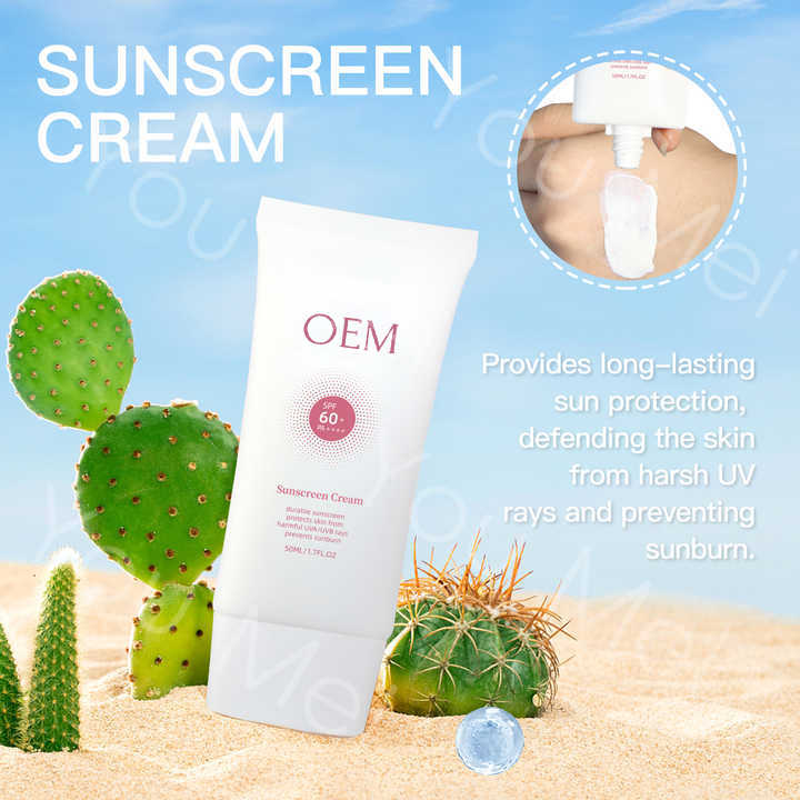 Pink Facial Skincare Set Sunscreen Cream SPF 60+PA+++For Sensitive Skin Sunburn Whitening