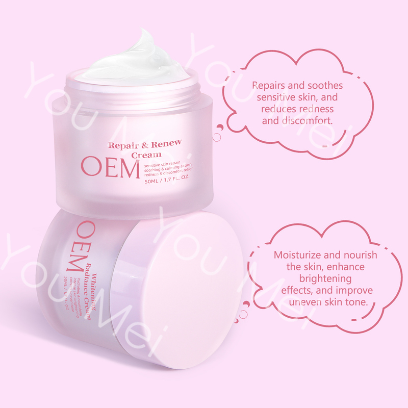 Pink Facial Skincare Set Sunscreen Cream SPF 60+PA+++For Sensitive Skin Sunburn Whitening