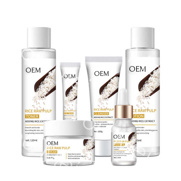 Natural Moisturizing Gift Aging Skin Care Products Whitening Cream Vegan Rice Extract Essence