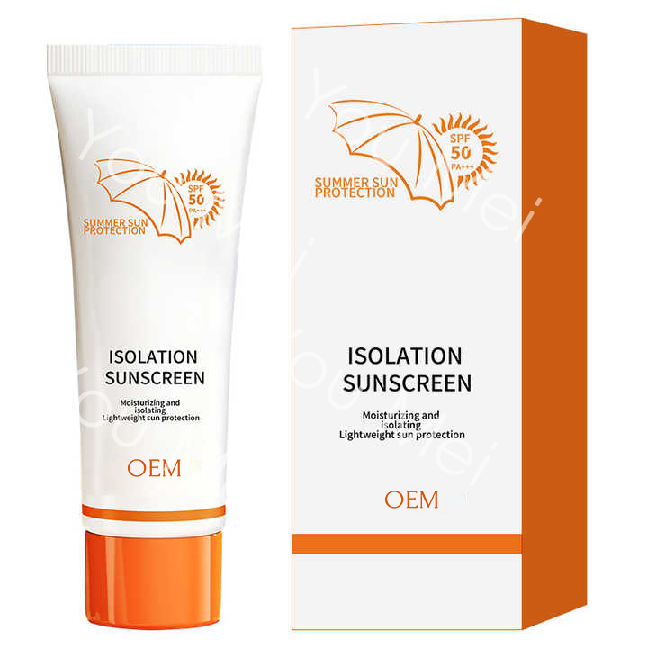 Custom Skincare Face Serum Broad Spectrum Spf 50 Whitening Sunscreen Waterproof