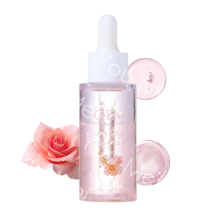 40ML Facial Double Rose Hydrolyzed Collagen Serum Skin Care Moisturizer Customized