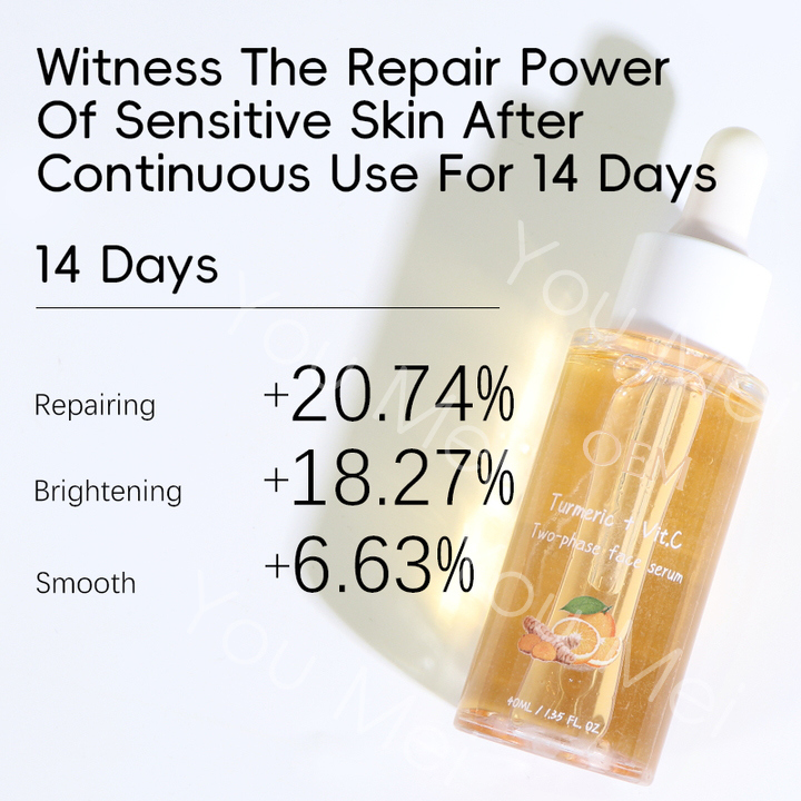 40ML Skincare Face Serum Vitamin C Turmeric Dark Spot Corrector Serum