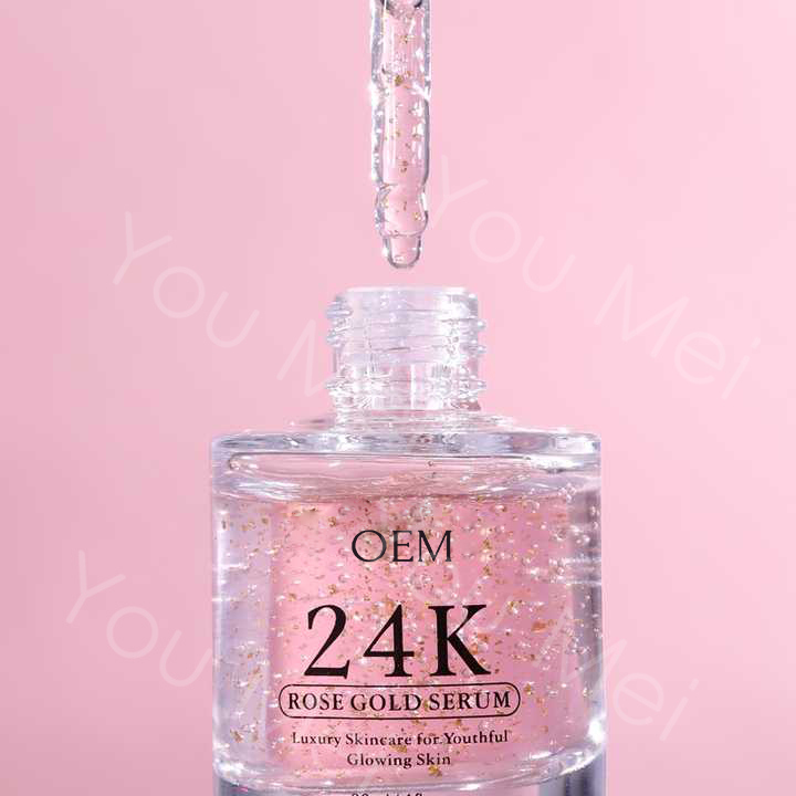 Paraben Free Aloe Vera Glycerin Skincare Face Serum 24K Pure Gold Hyaluronic Essence