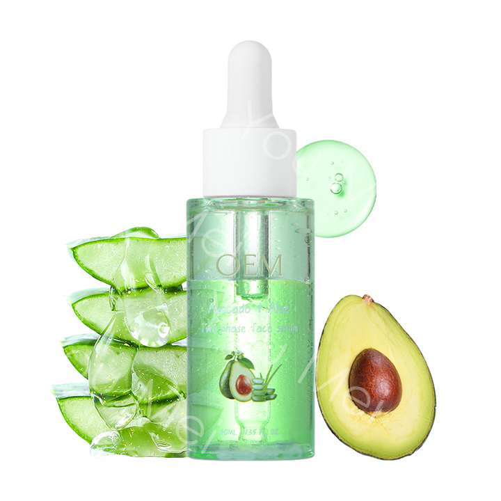 ODM OEM Private Label Skin Care Serum Aloe Vera and Avocado Oil for Acne Control Translucent Brightening and Refining