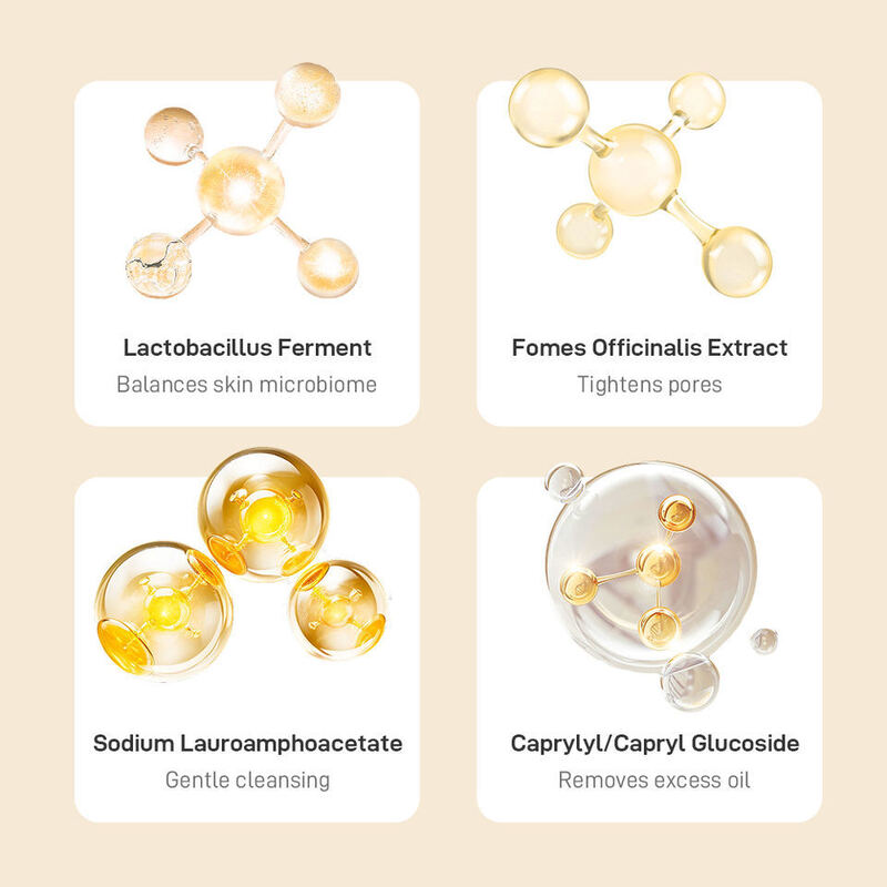 OEM ODM Brand Deep Cleansing Vitamin C Foam Facial Mousse Oil-Control Foam Cleanser Hyaluronic Acid Foam Facial Wash