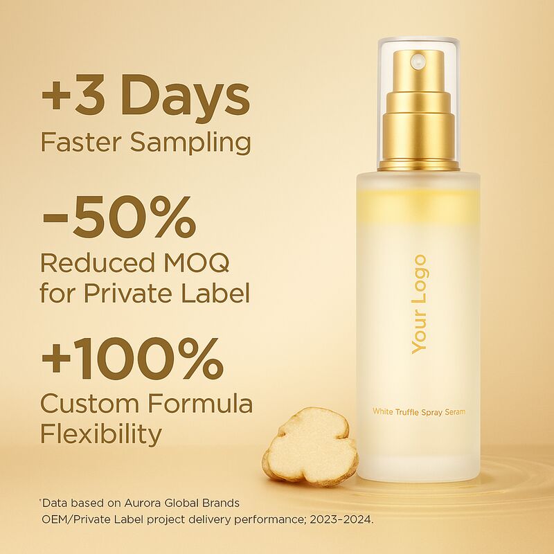 OEM ODM Anti-Aging White Truffle Essence Toner for Firming, Hydration, and Brightening Facial Serum with Collagen and Hyaluronic Acid