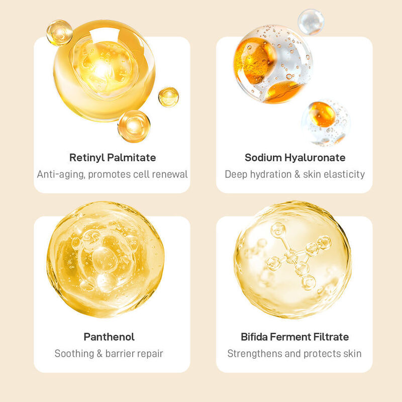 OEM ODM Brand Customized Palmitoyl Retinol Hyaluronic Acid Pantothenic Acid Dual Fermentation Anti-Wrinkle Lotion Hydrating Soothing Essence