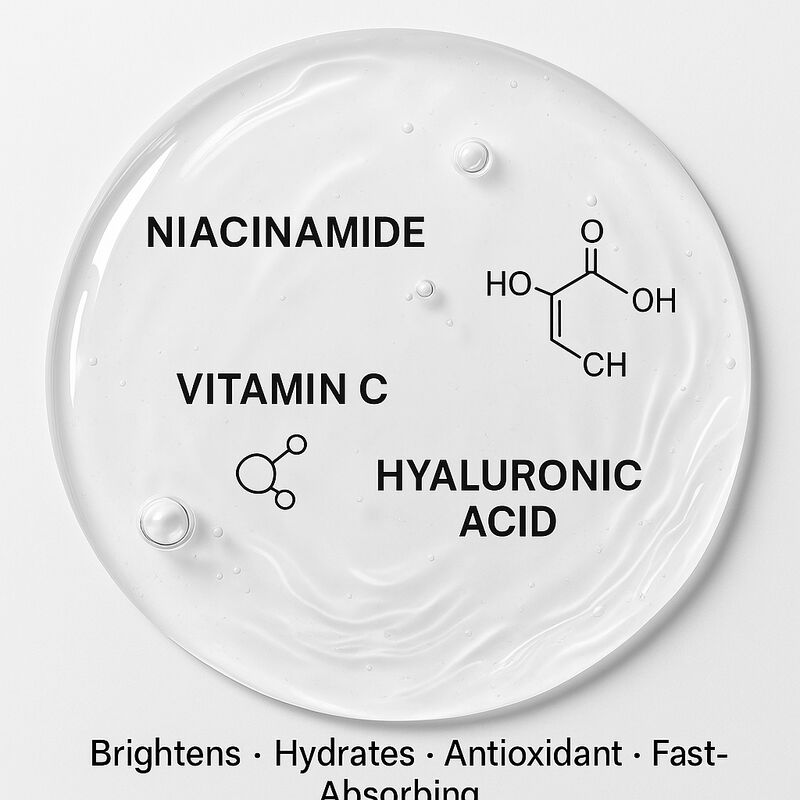 OEM ODM suitable brightening toner for dull skin, gentle hydration, even skin tone, creating a soft, bright, and radiant glow.