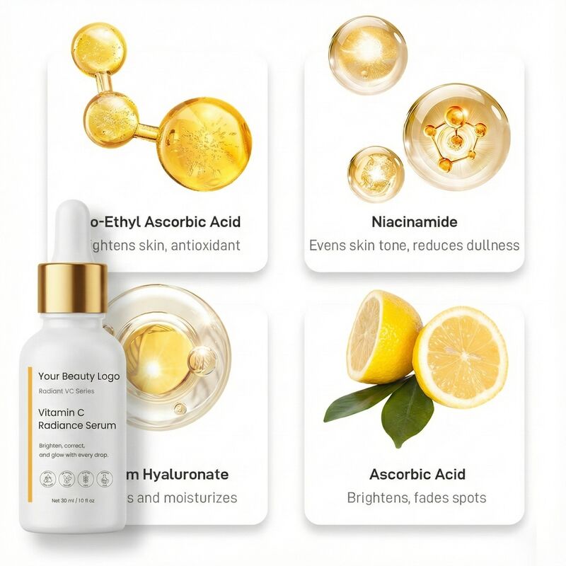 Vitamin C Radiance Serum with 5.6% Dual Vitamin C and Niacinamide for Dull Skin to Brighten Hydrate and Even Tone