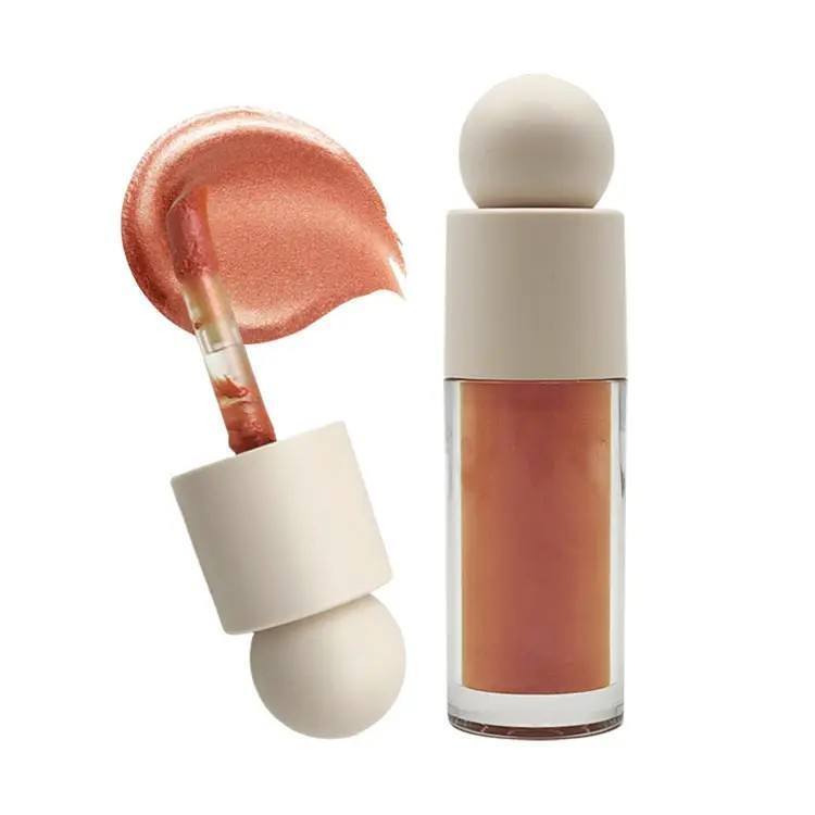 Customized High Gloss Facial Illuminator Liquid Fluorescent Pen Makeup Pearl Glitter Long-lasting Fluorescent Pen Makeup Beauty Foundation Make-up