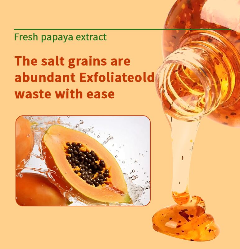 OEM ODM Whitening Smooth Bath Gel With Natural Extracts Custom Ingredients Bath Gel Papaya Whitening Bath Gel