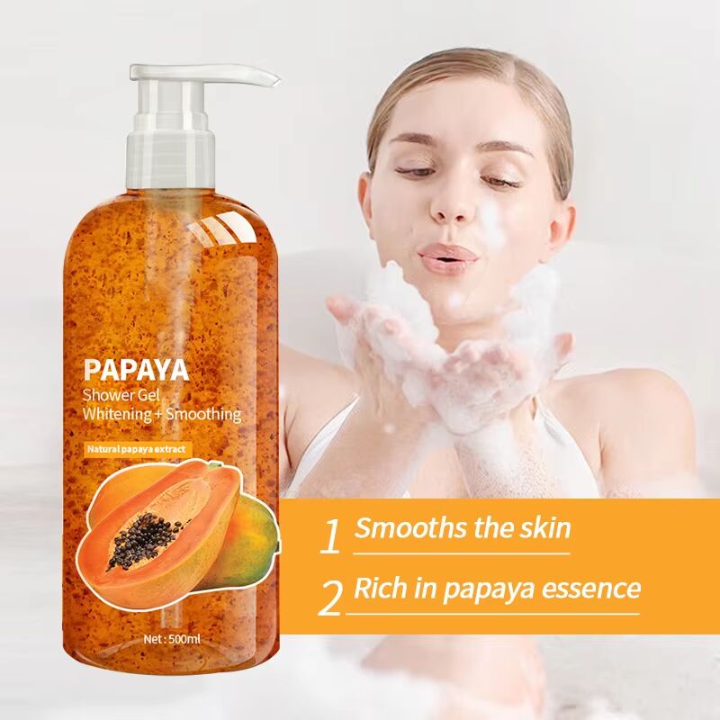 OEM ODM Whitening Smooth Bath Gel With Natural Extracts Custom Ingredients Bath Gel Papaya Whitening Bath Gel