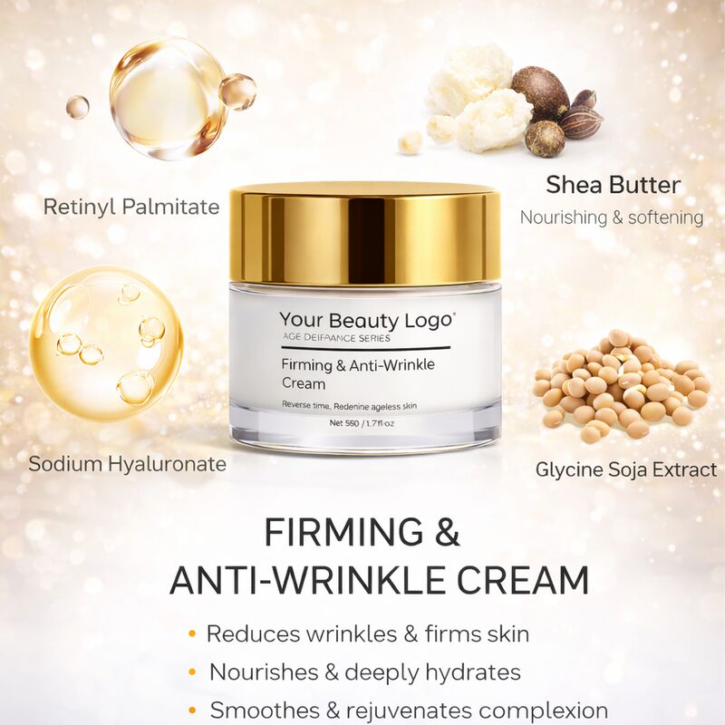 OEM ODM Brand Customized Firming Anti-Wrinkle Cream Containing Retinol, Shea Butter, and Hyaluronic Acid to Reduce Wrinkles and Nourish Dry Skin