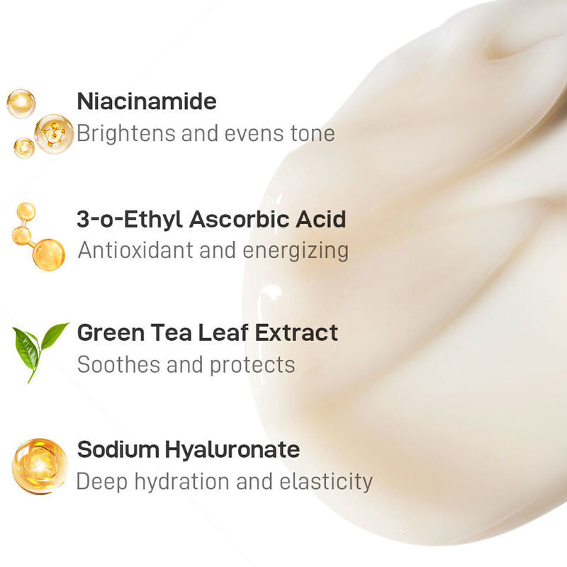 OEM ODM brand customized facial care moisturizing and revitalizing cream, containing niacinamide, hyaluronic acid, and collagen, suitable for all skin types
