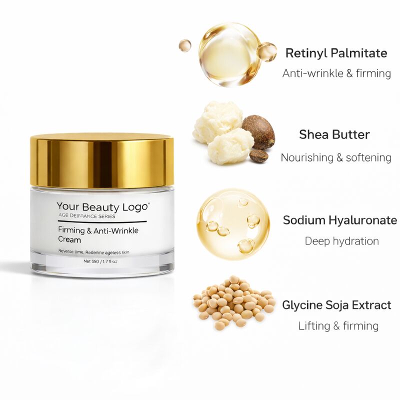 OEM ODM anti-aging skin care package, including firming cream and anti wrinkle repair lotion, whitening, anti wrinkle and beautiful skin, can be customized