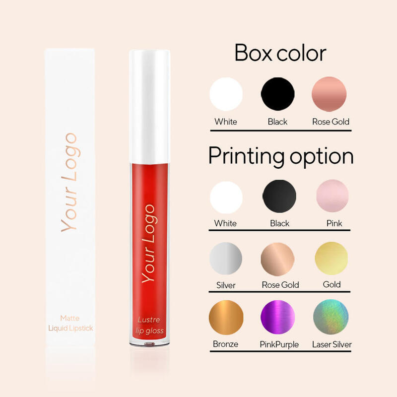 OEM ODM Customizable Matte Liquid Lipstick 18 Shades Long-lasting Waterproof Hydrating Cosmetics Lipstick Sexy Red Lipstick