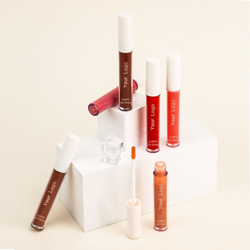 OEM ODM brand customized liquid lip gloss for vegetarianism, long-lasting waterproof and moisturizing cosmetics, sexy red lip gloss