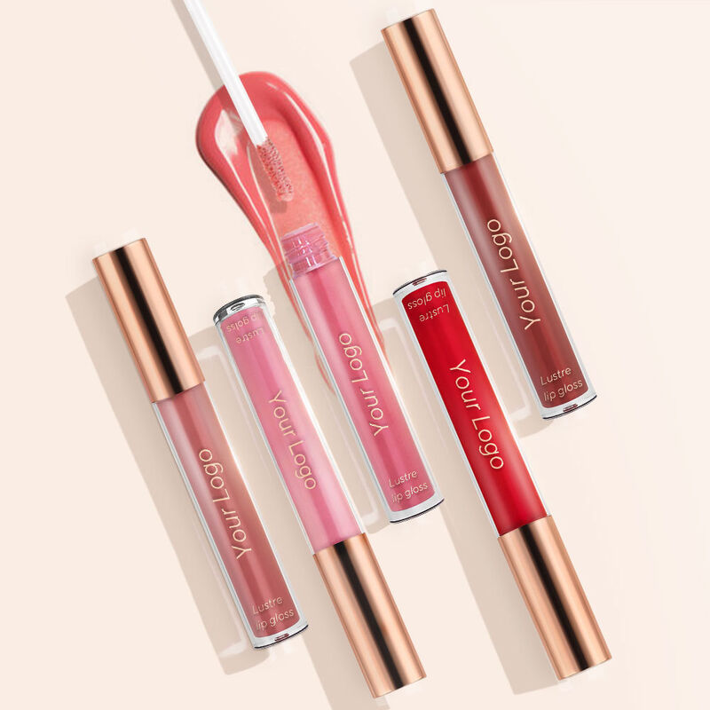 OEM ODM brand customized liquid lip gloss for vegetarianism, long-lasting waterproof and moisturizing cosmetics, sexy red lip gloss