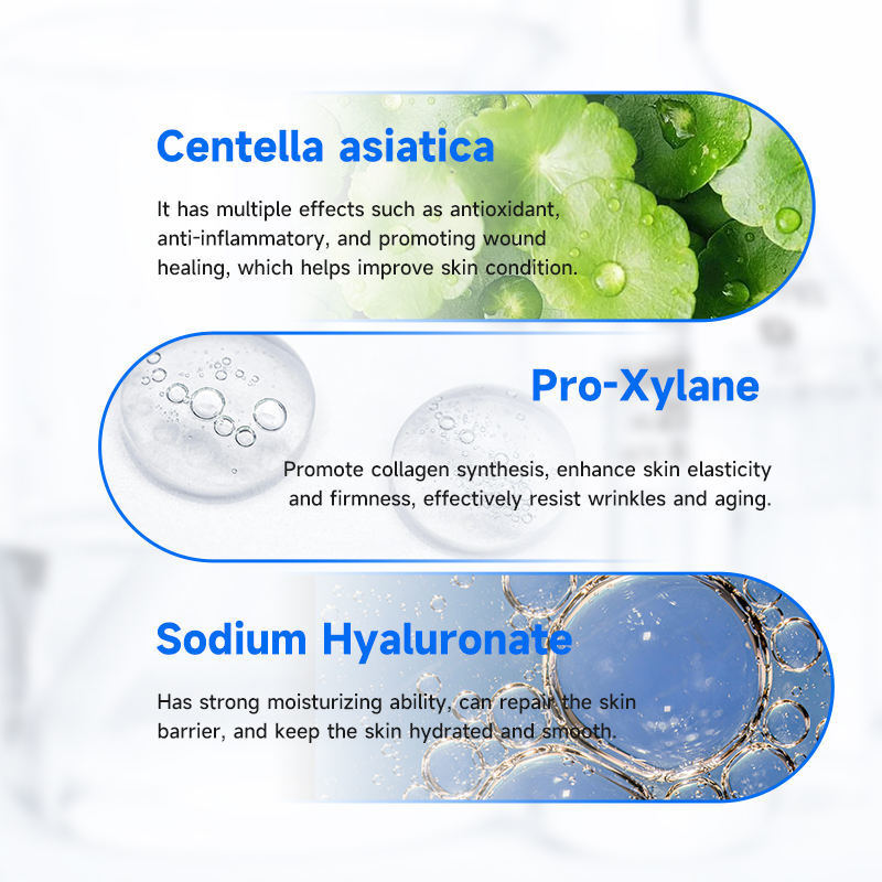 OEM ODM customized brand freeze-dried powder set, stem cell facial care moisturizing products, skin toner freeze-dried powder