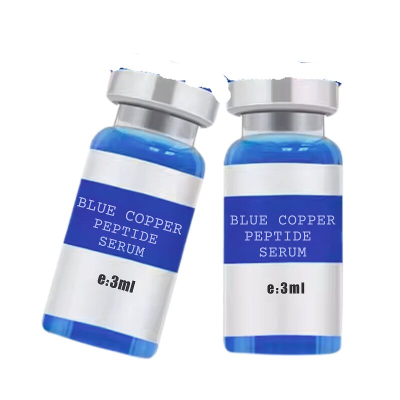 OEM ODM blue copper peptide essence ampoule anti wrinkle firming elastic essence for combination of skin aging