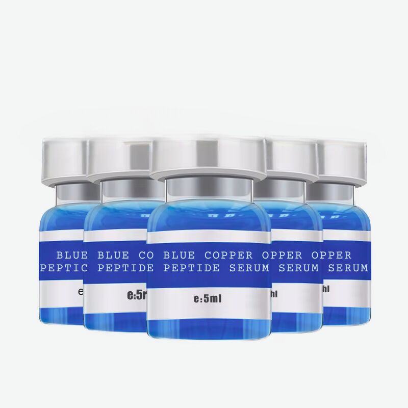 OEM ODM blue copper peptide essence ampoule anti wrinkle firming elastic essence for combination of skin aging