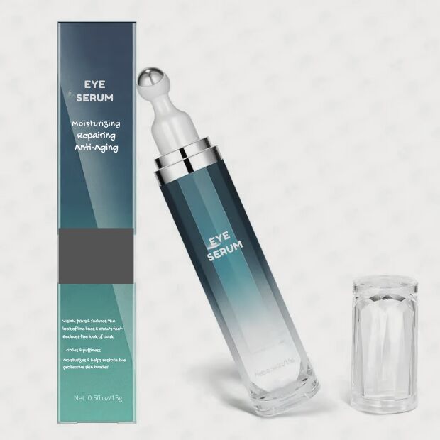 OEM ODM Quick Eye Lifting Anti-Aging Skincare Serum 5% with Coffee Essence Aloe Vera Eye Cream Roller Facial Care