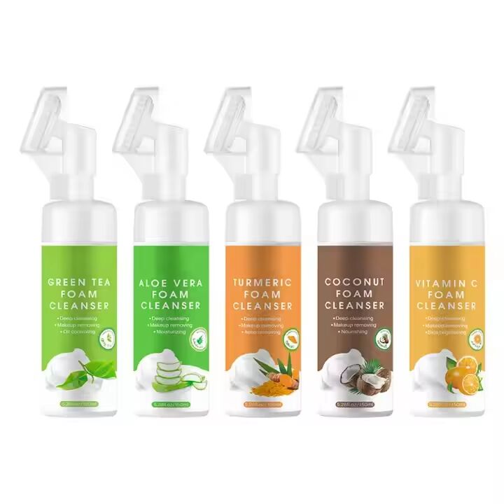 Mousse Detergente Schiuma per il Viso con Tea Tree per Pelli Sensibili, Detergente Struccante, Esfoliante, Nutriente - Formula Personalizzabile OEM ODM