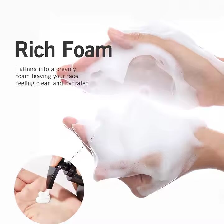 Mousse Detergente Schiuma per il Viso con Tea Tree per Pelli Sensibili, Detergente Struccante, Esfoliante, Nutriente - Formula Personalizzabile OEM ODM