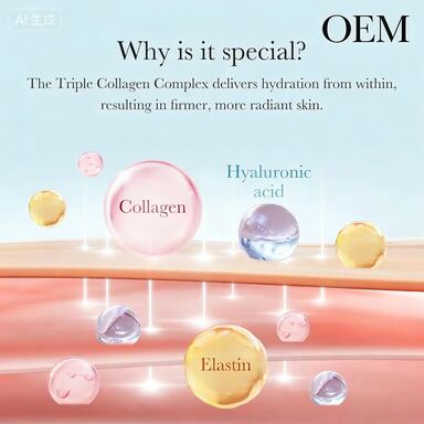 OEM ODM Medicubee Three Effect Collagen Cream Moisturizing and Firming Moisturizing Cream, containing shea butter, anti wrinkle care, and enhancing elasticity