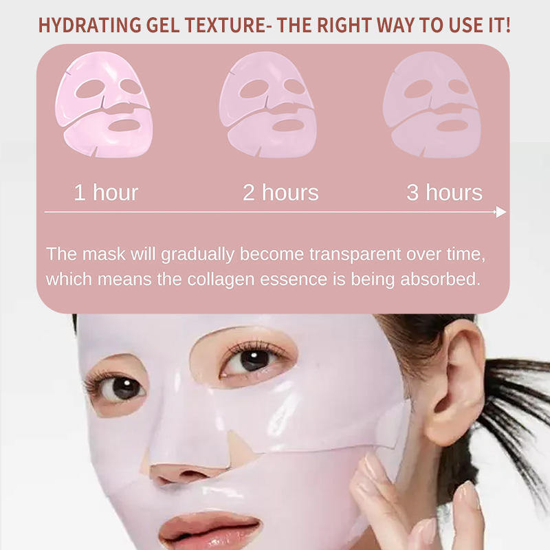 OEM ODM Salmon DNA PDRN Collagen facial mask Pink facial mask Moisturizing and Firming Skin Glass Skin Effect PDRN ingredients