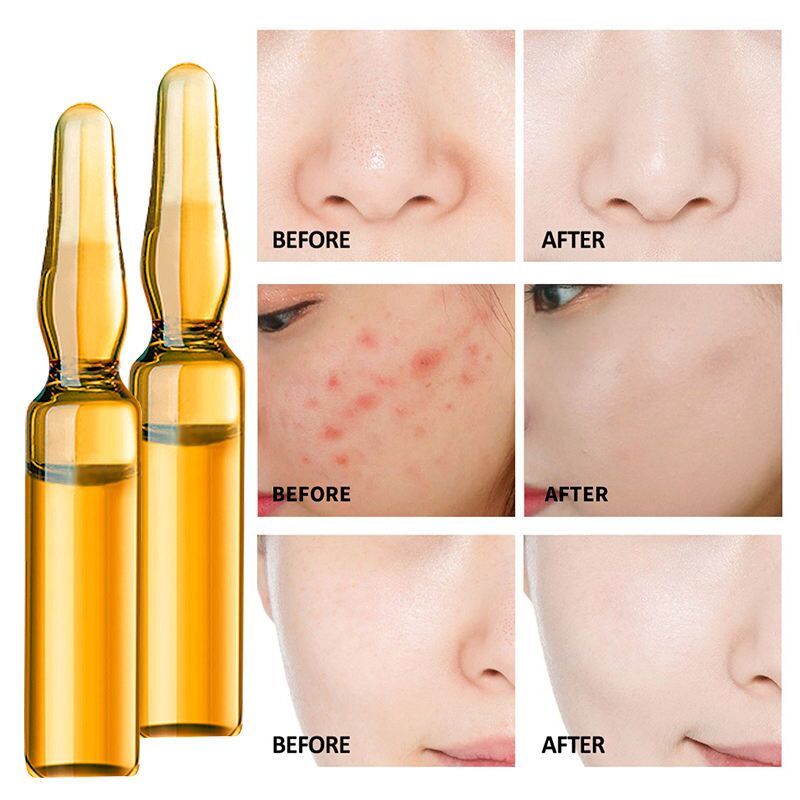 OEM ODM moisturizing and firming collagen ampoule, light liquid essence containing elastin, tender skin, brighten skin tone