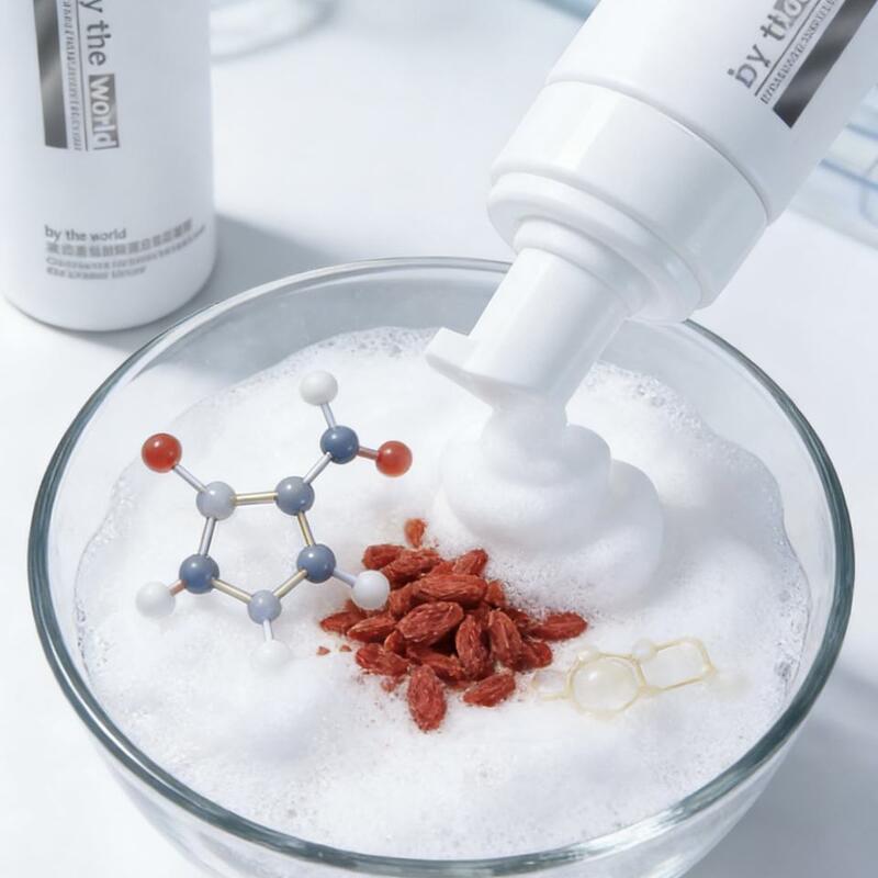 OEM ODM customized facial cleanser Mousse deep pore cleaning amino acid foam facial cleanser contains collagen and elastin