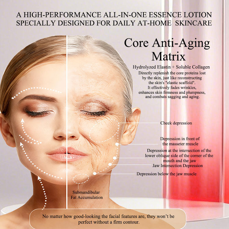 OEM ODM Firming Collagen essence lotion - Lecithin and soluble collagen, improving elasticity and deep hydration