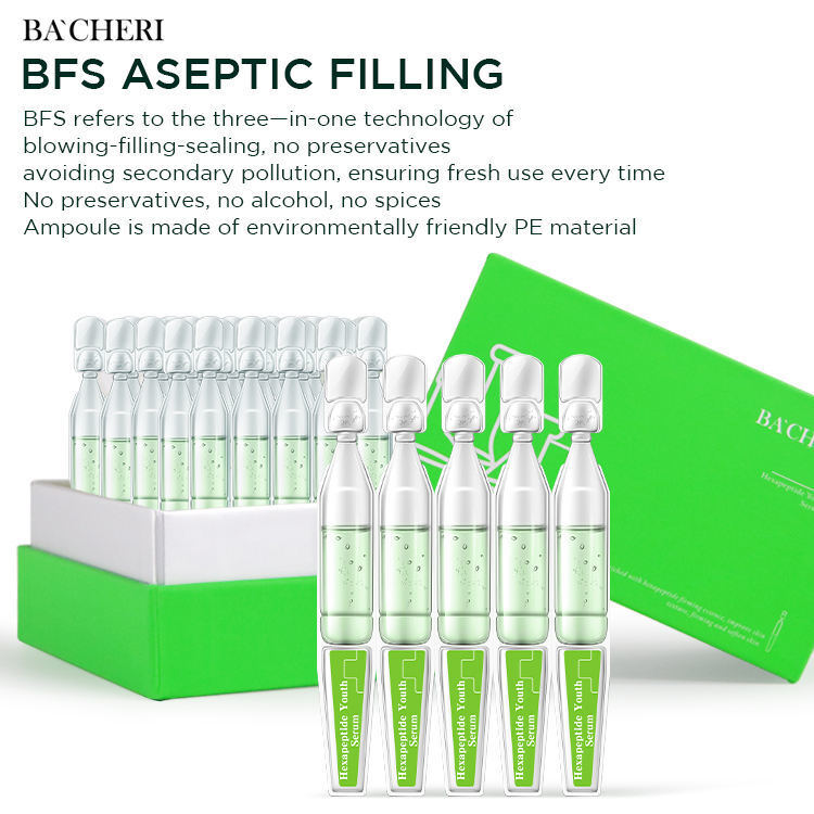 OEM ODM Custom Organic Anti-Wrinkle Hydrating Anti-Aging Hyaluronic Acid Collagen Ampoule Facial Essence