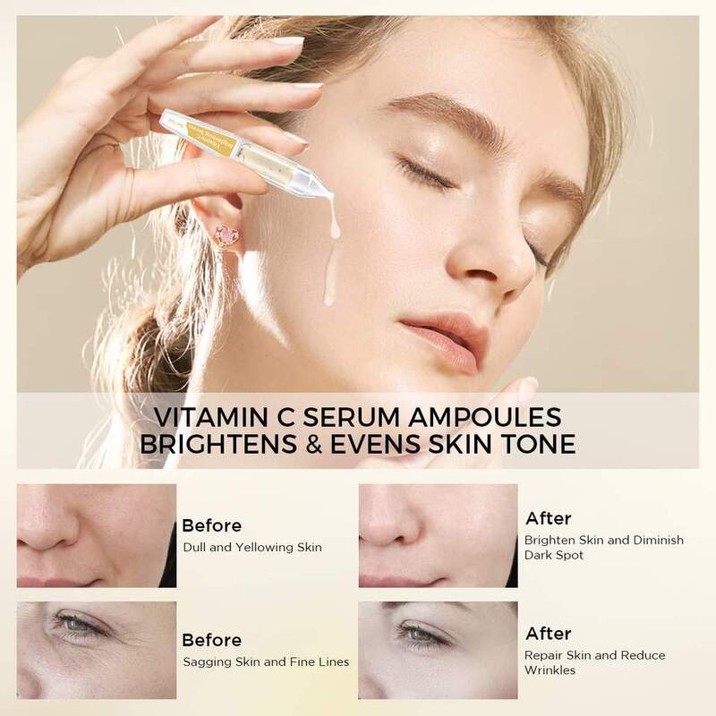 OEM ODM Brand Customization Organic Vitamin C Water Glycerol Serum Anti Wrinkle Whitening Facial Care Skin Brightening and Moisturizing Skin