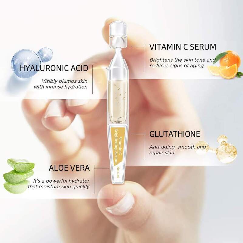 OEM ODM Brand Customization Organic Vitamin C Water Glycerol Serum Anti Wrinkle Whitening Facial Care Home Skin Brightening