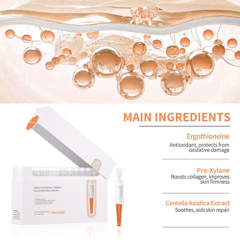OEM ODM anti wrinkle, anti-aging, firming and rejuvenating facial essence for single use