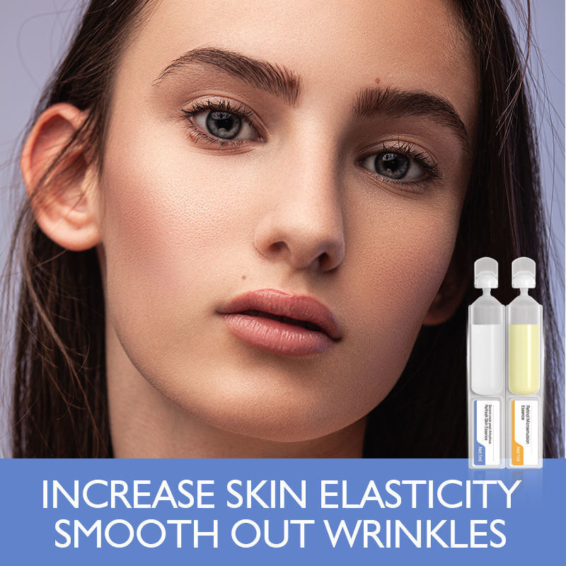 OEM ODM customized hot selling retinol peptide vitamin E, vitamin C anti-aging wrinkle removal fine lines crow foot facial serum toner