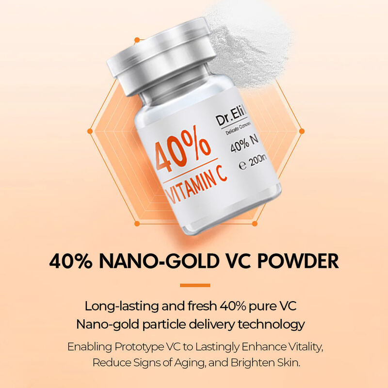 OEM ODM customized hyaluronic acid nano microcrystalline salmon PDRN cell liquid+40% nano gold VC powder whitening skin care essence