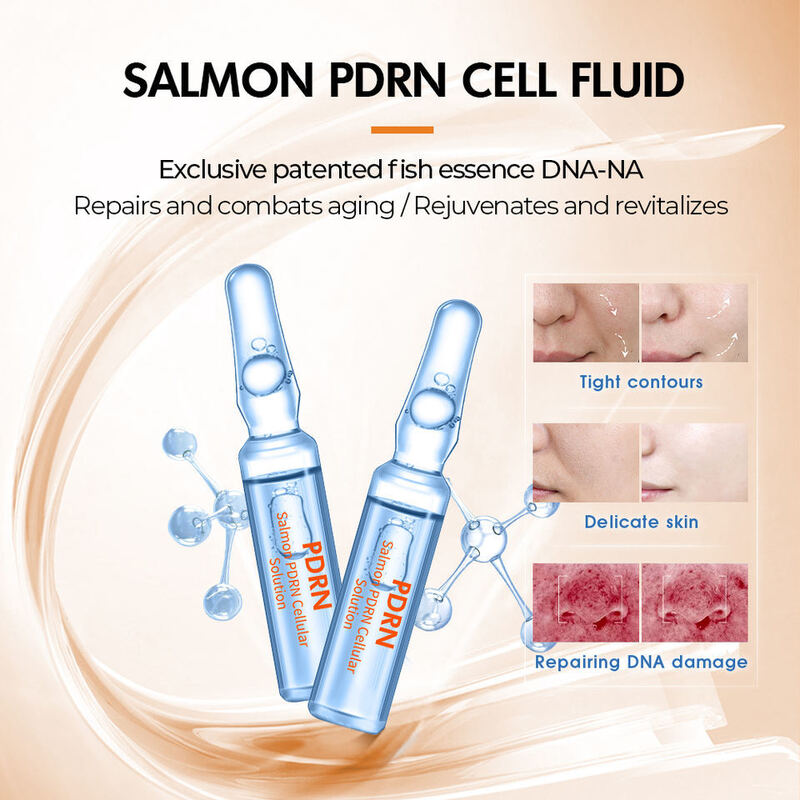 OEM ODM customized hyaluronic acid nano microcrystalline salmon PDRN cell liquid+40% nano gold VC powder whitening skin care essence