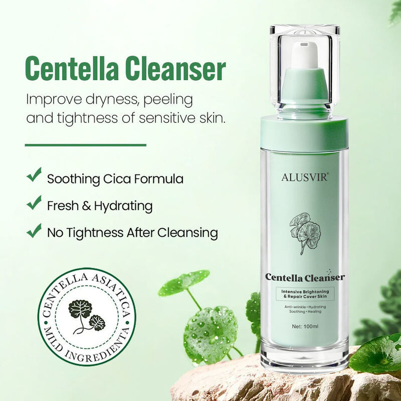 OEM ODM Natural Snow Grass Gentle Cleansing, Skincare Moisturizing, Soothing, Repairing, Acne Removing Facial Cleanser