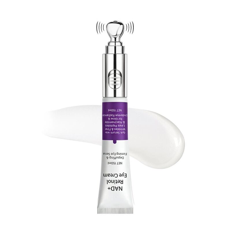 OEM ODM Electric Eye Cream Nad+Retinal Peptide Niacinamide Brightening and Whitening Dark Eye Circles Light Spot Eye Cream Anti Wrinkle and Eye Bag Removal